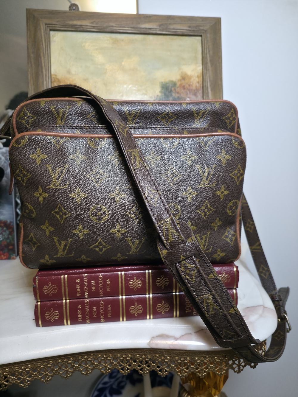 Rare 1970s Louis Vuitton Monogram "Sac Migrateur" Crossbody / Camera Bag